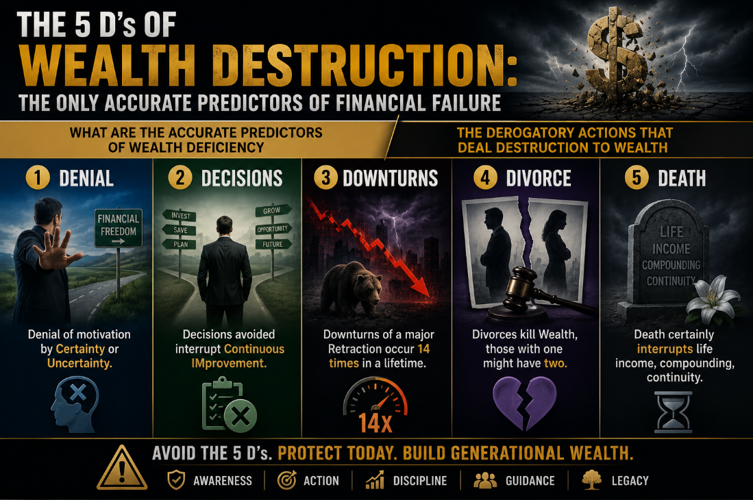 The 5 D's of Wealth Destruction The 5 D's of Wealth Destruction