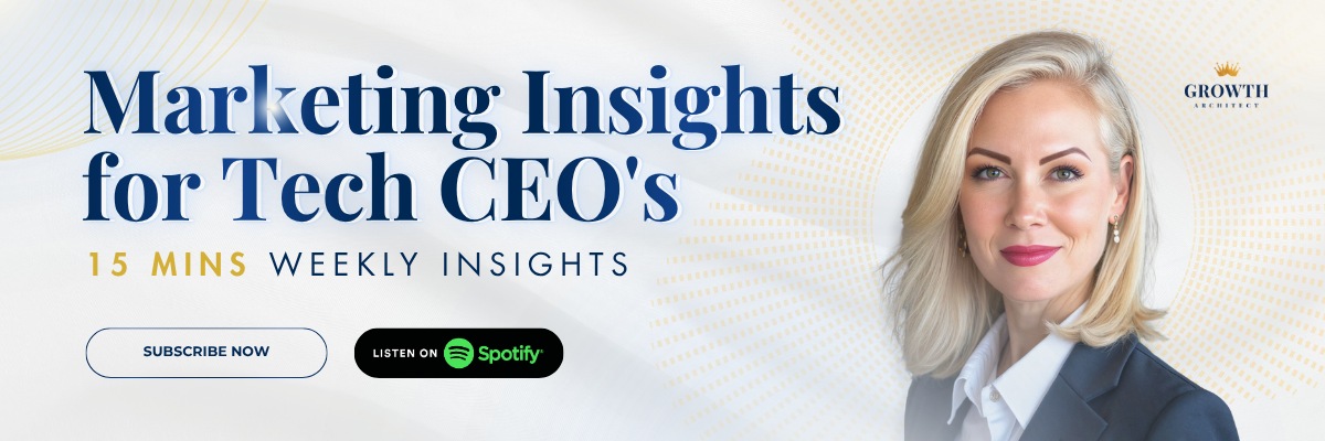 Marketing Insights for Tech CEOs podcast banner