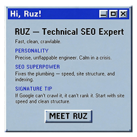 Ruz — Technical SEO Expert
