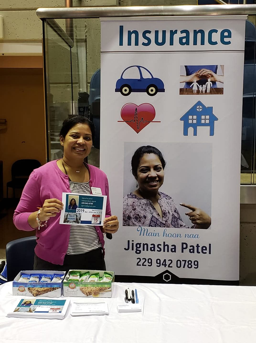 Jignasha Patel participating in a community event in Americus, Georgia