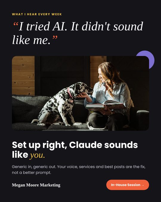 Instagram post: I tried AI. It didn't sound like me.