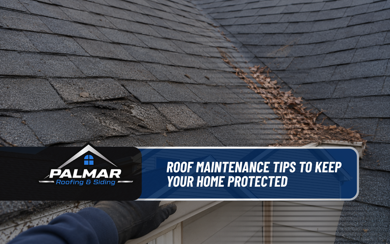 Seasonal roof maintenance inspection for damaged shingles and debris