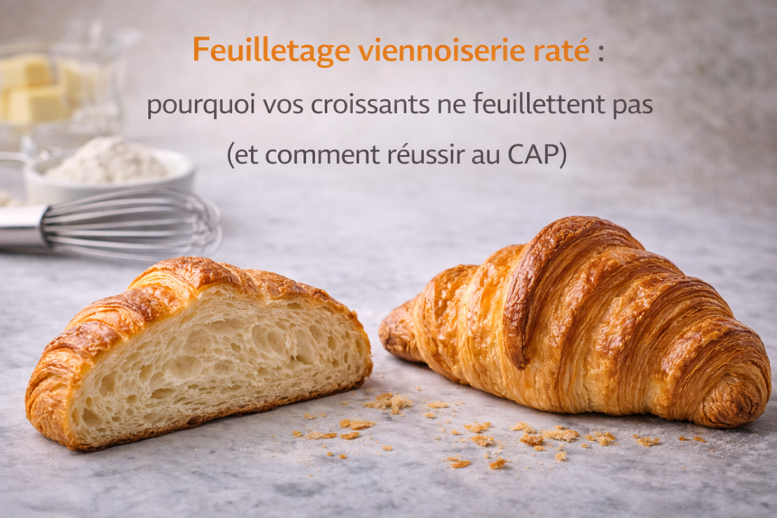 Feuilletage viennoiserie raté : pourquoi vos croissants ne feuillettent pas (et comment réussir au CAP) Feuilletage viennoiserie raté : pourquoi vos croissants ne feuillettent pas (et comment réussir au CAP)