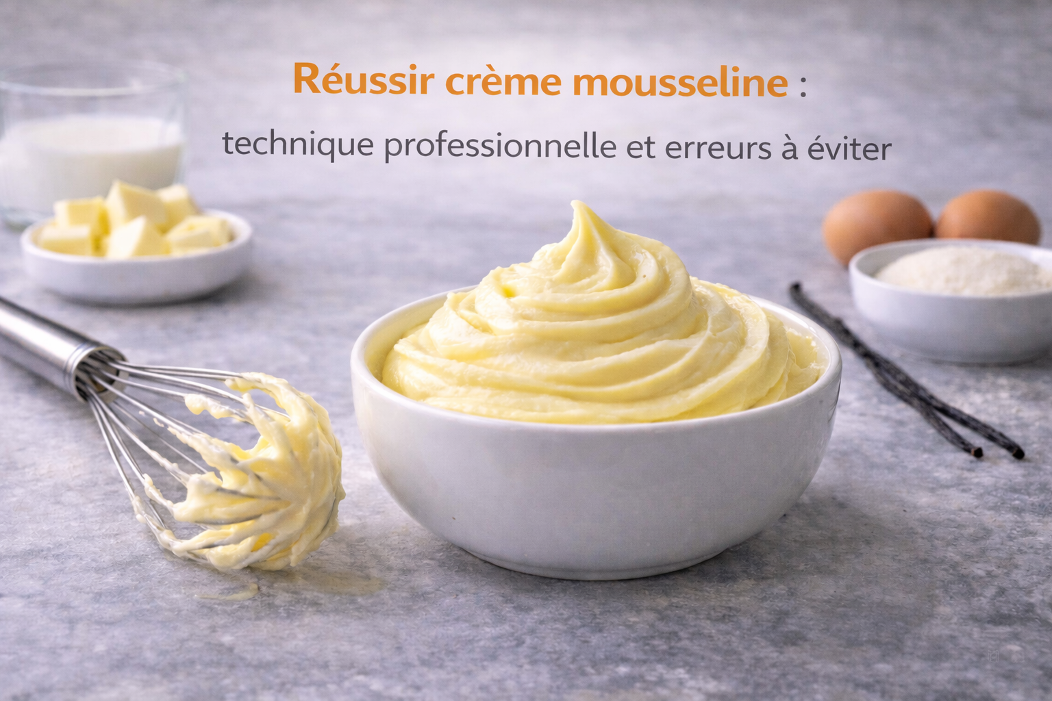 Réussir crème mousseline : technique professionnelle et erreurs à éviter Réussir crème mousseline : technique professionnelle et erreurs à éviter