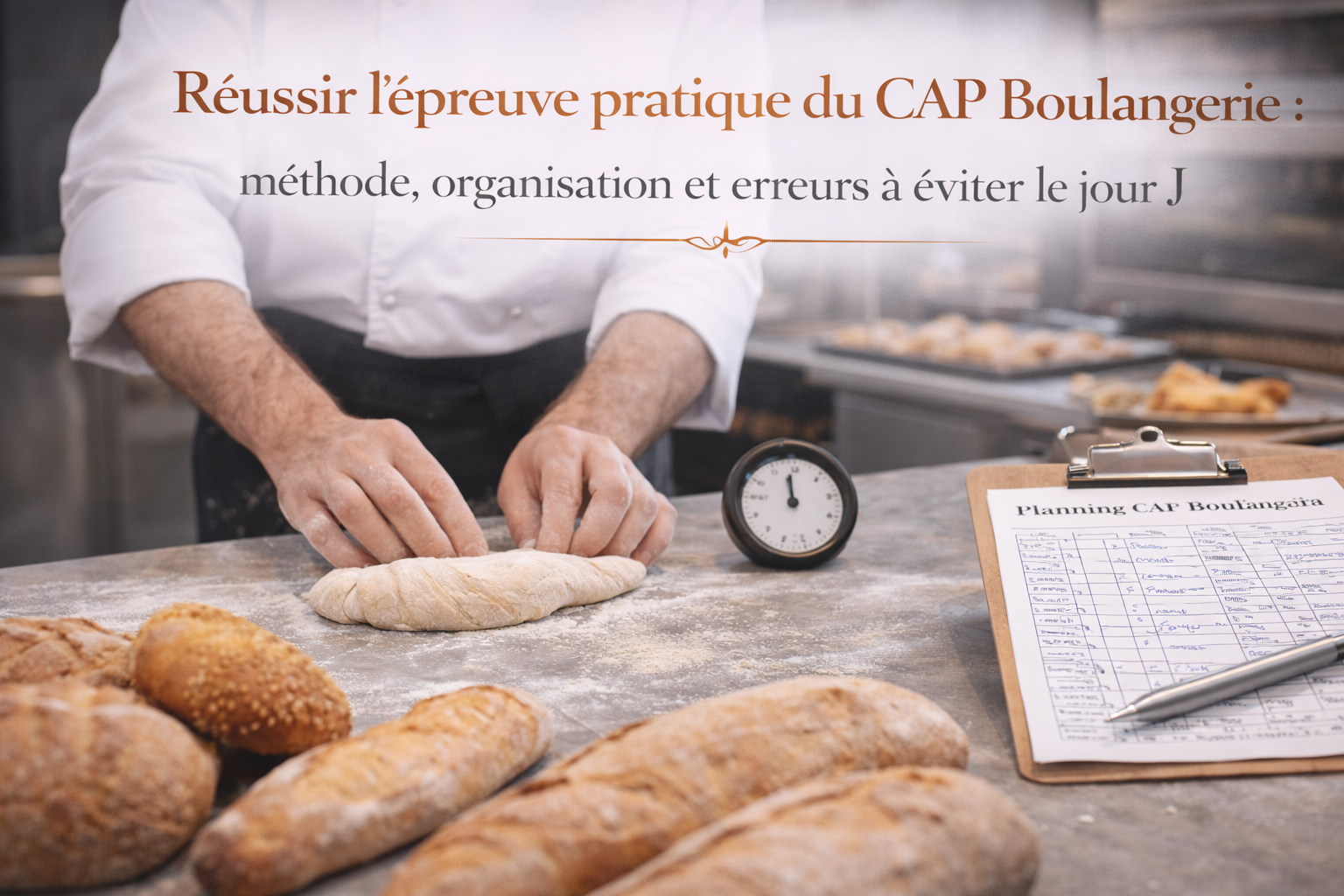 Réussir l’épreuve pratique du CAP Boulangerie : méthode, organisation et erreurs à éviter le jour J 