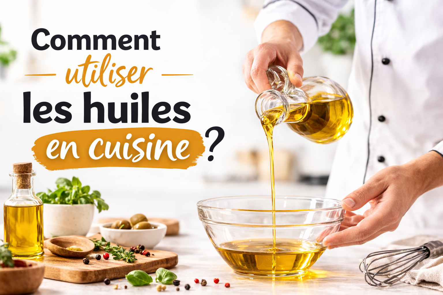 Comment utiliser les huiles en cuisine ? 