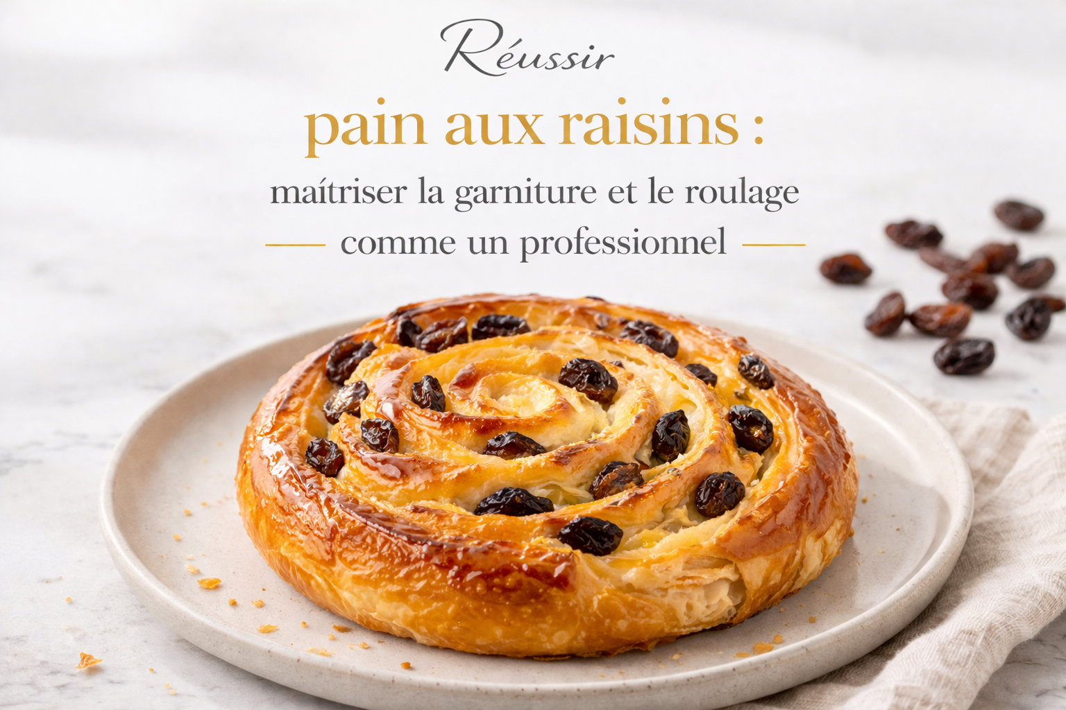 Réussir pain aux raisins : maîtriser la garniture et le roulage comme un professionnel
