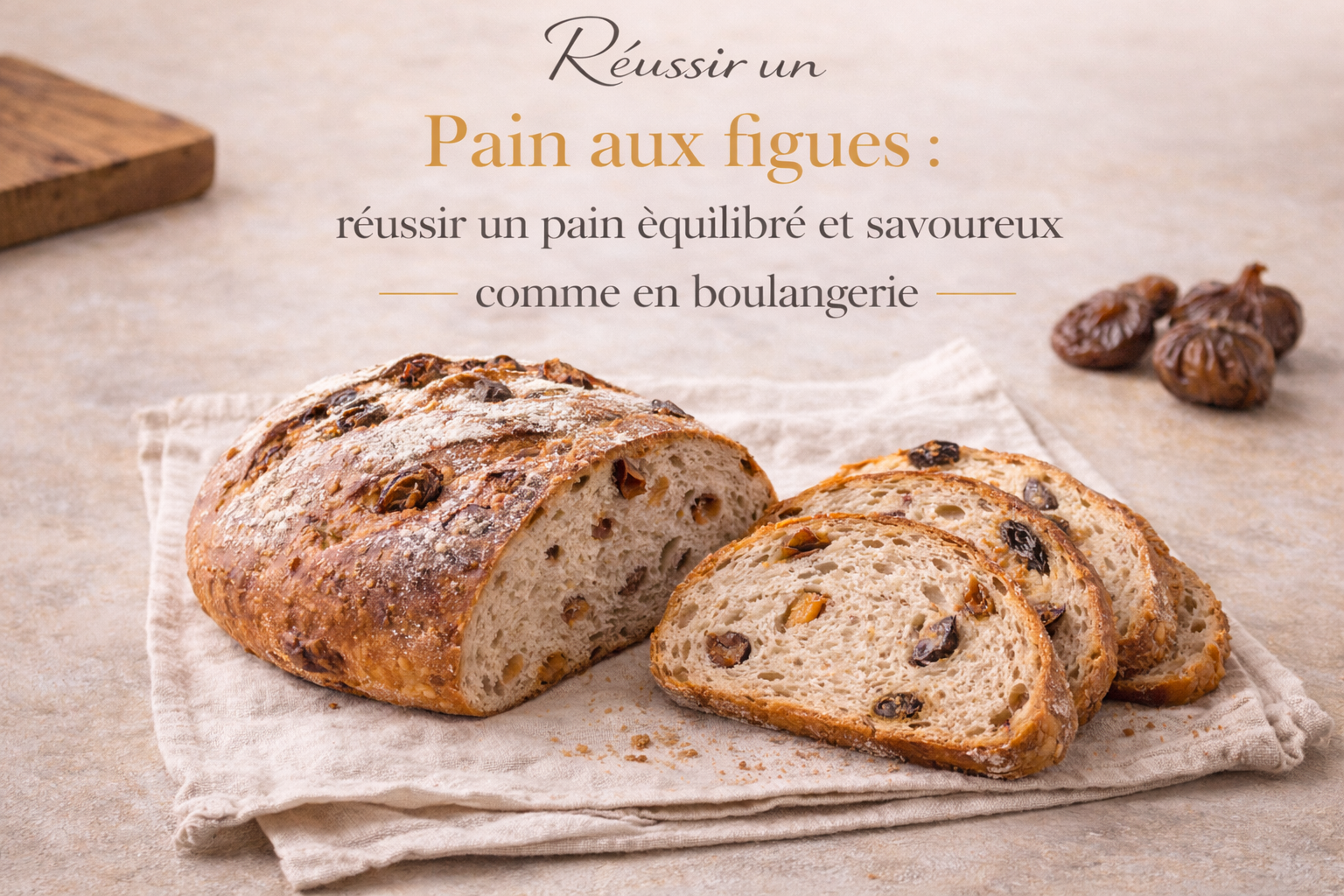 Pain aux figues : réussir un pain équilibré et savoureux comme en boulangerie