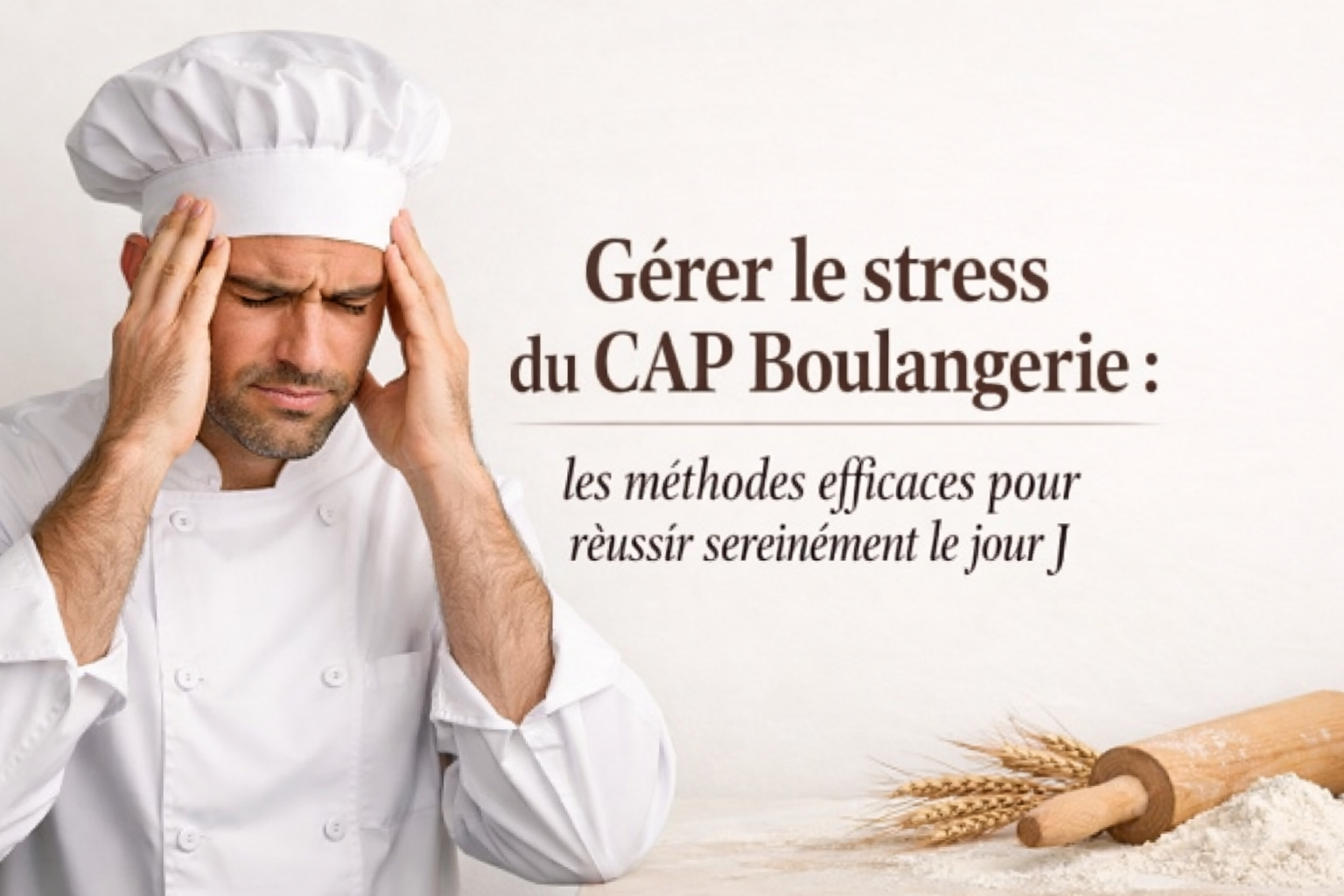 Gérer stress CAP Boulangerie 