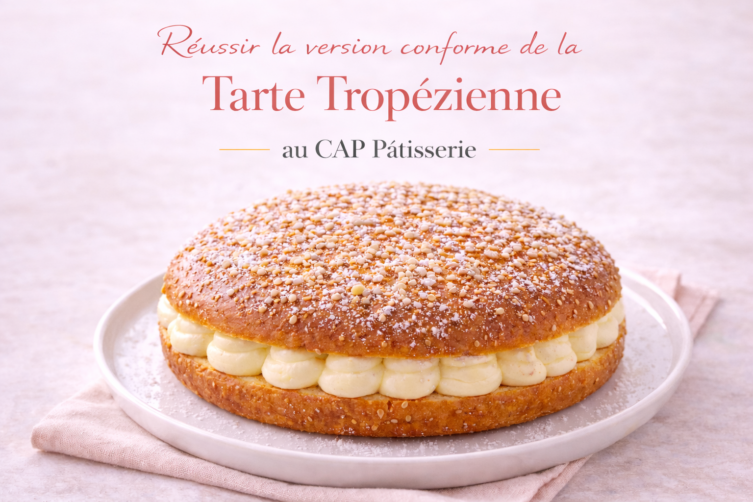 Réussir la tarte tropézienne au cap pâtisserie