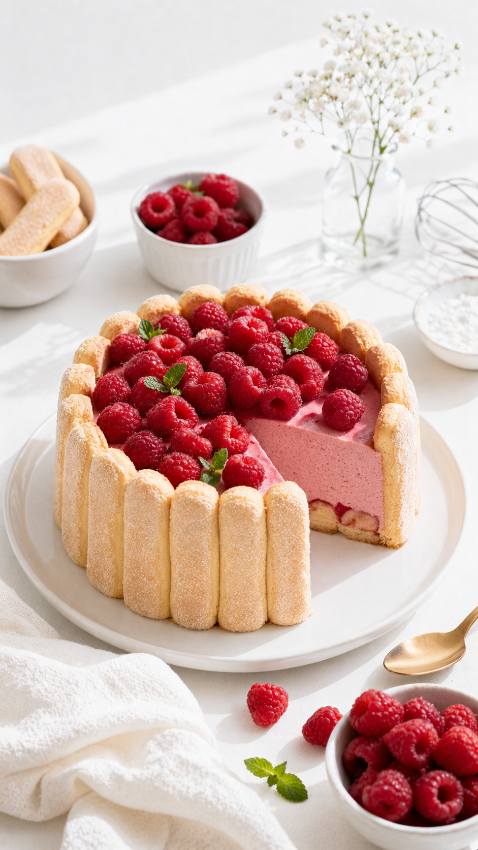 Charlotte aux framboises