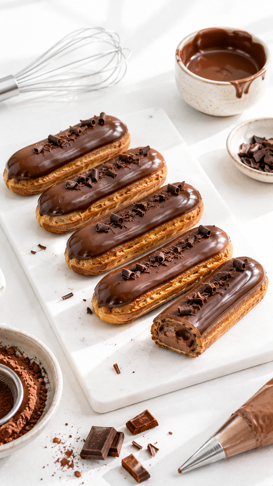 Éclairs au chocolat