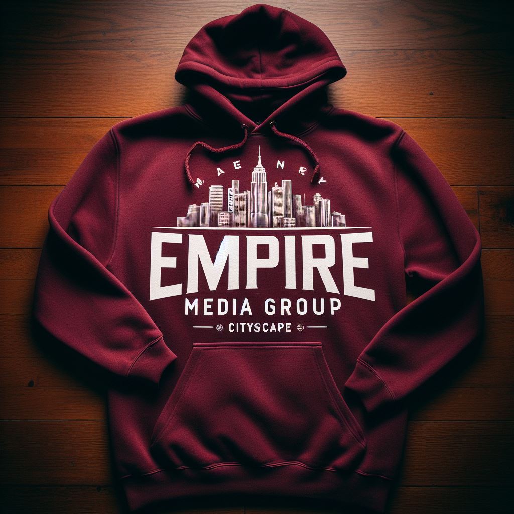 Burgundy Block — Hoodie