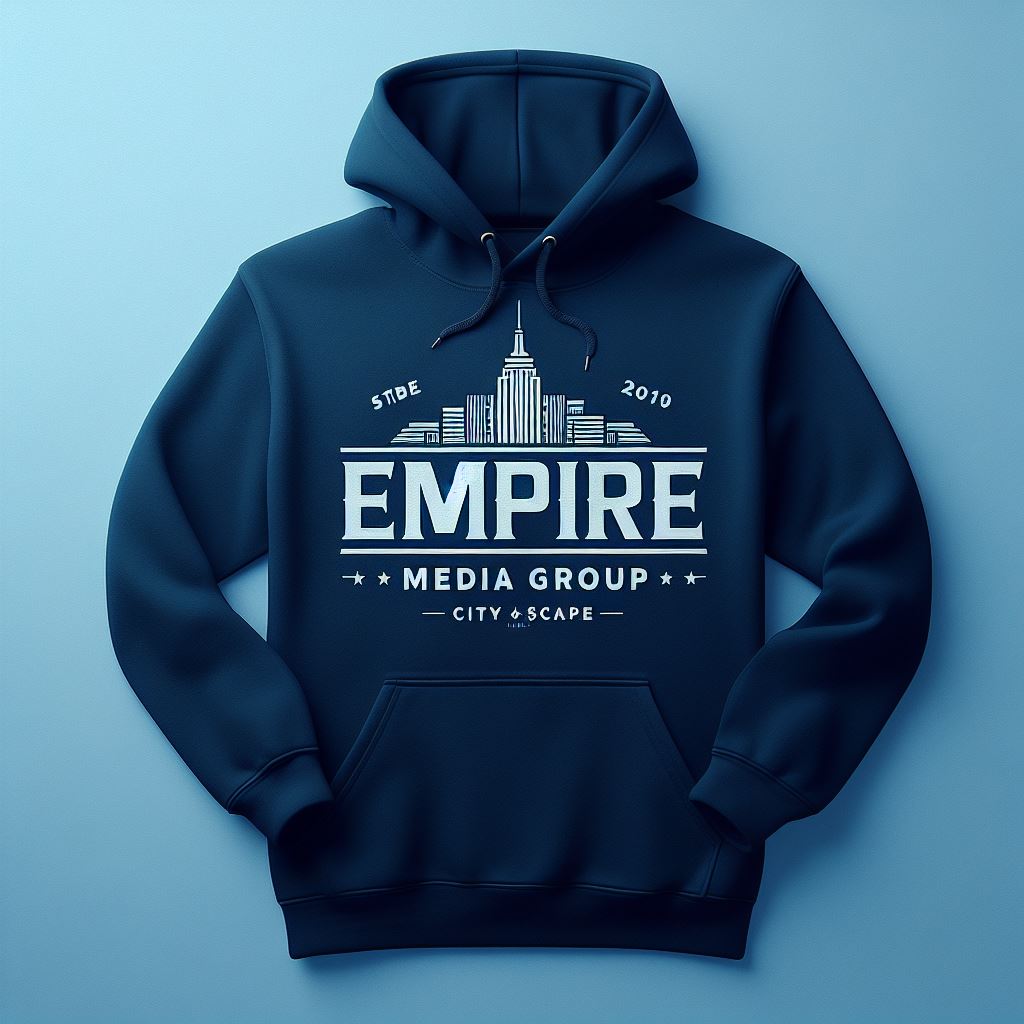 Navy Three — Hoodie