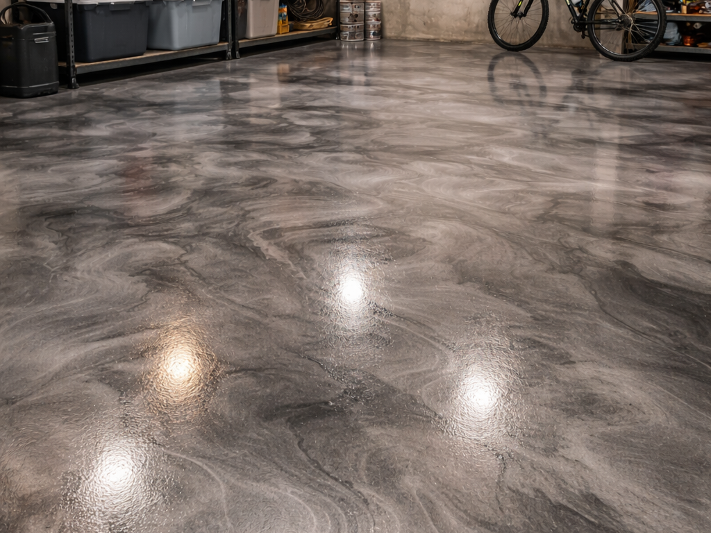 Metallic Epoxy Flooring application in South Carolina