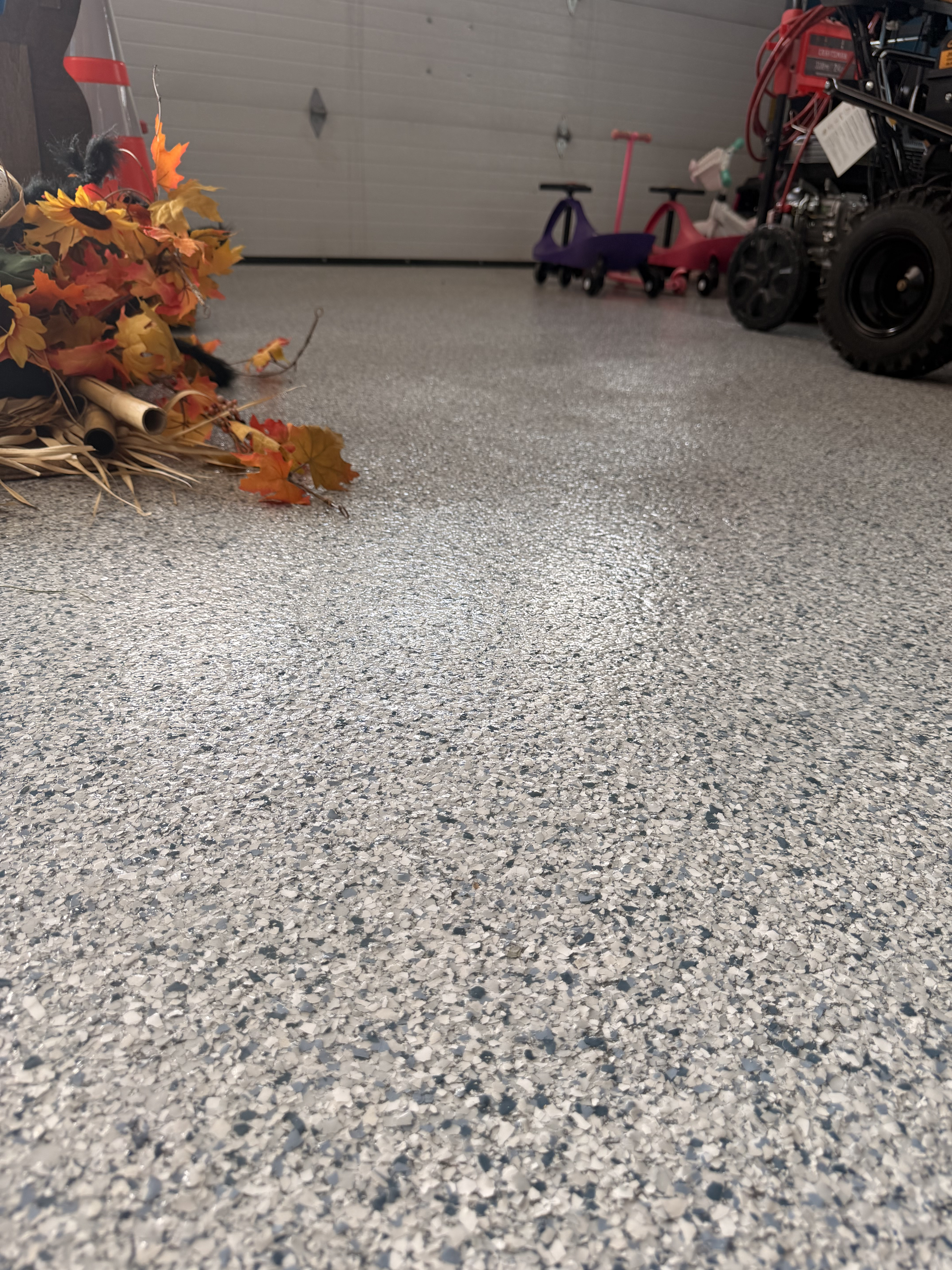 Flake Epoxy Flooring application in South Carolina