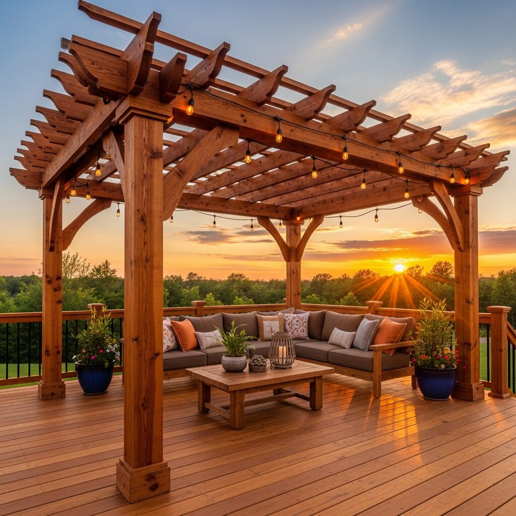Natural Wood Deck