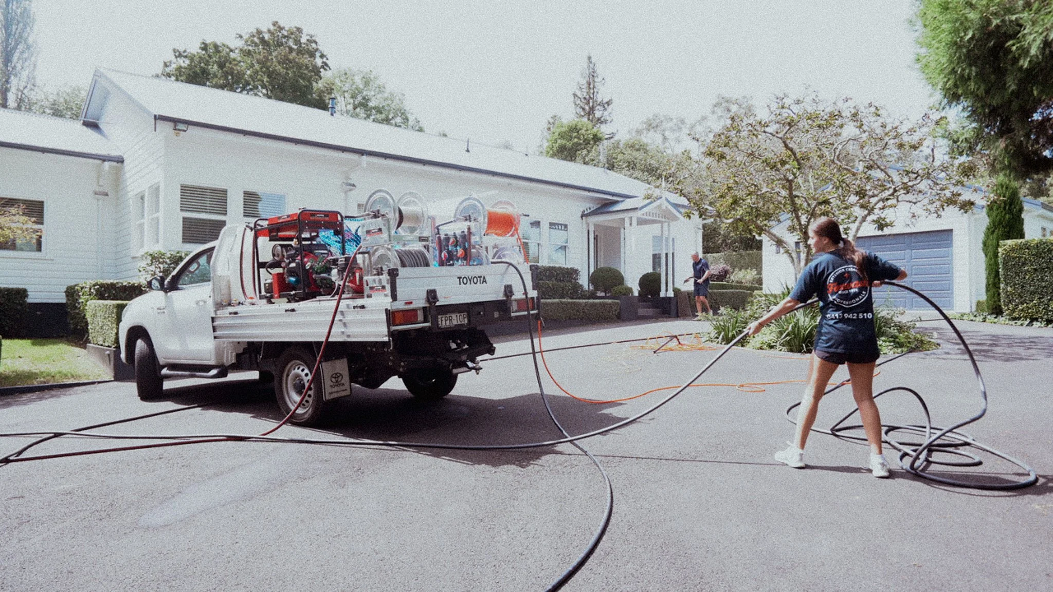 Softwash house exterior cleaning on a heritage cottage, Southern Highlands NSW