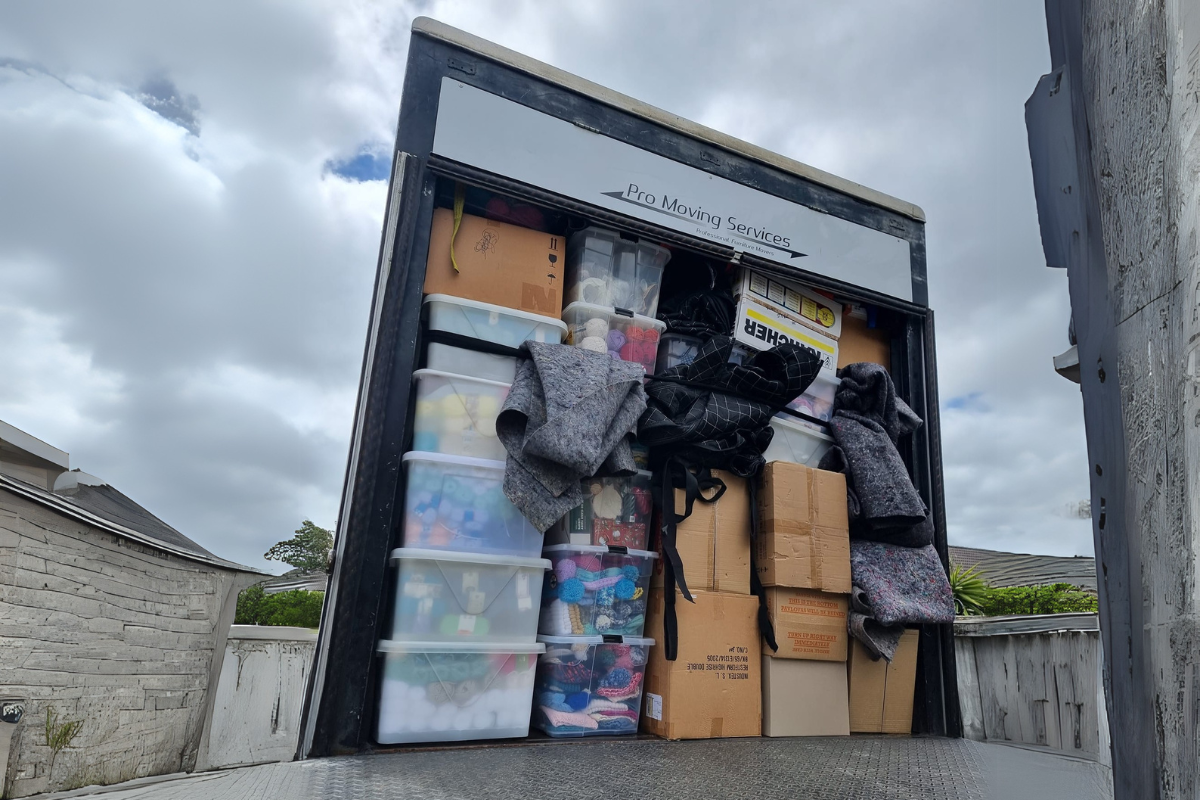truck packed ready to move