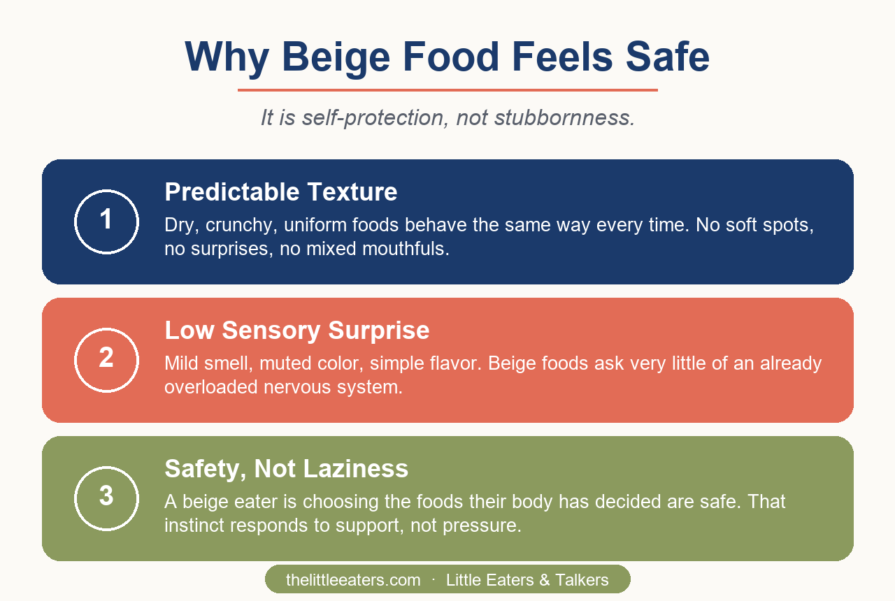 Why beige food feels safe to a sensory sensitive child - Little Eaters and Talkers