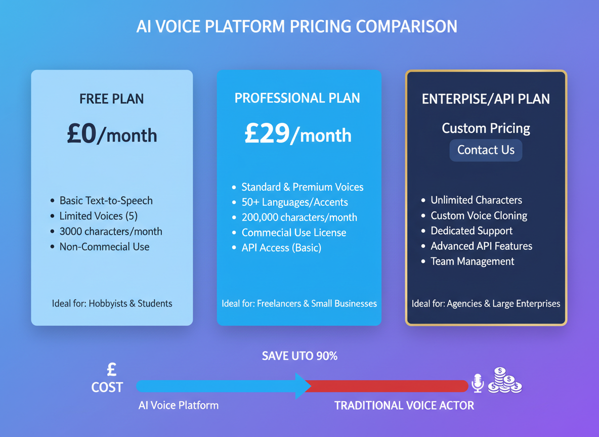 Pricing Breakdown: What AI Movie Trailer Voices Actually Cost