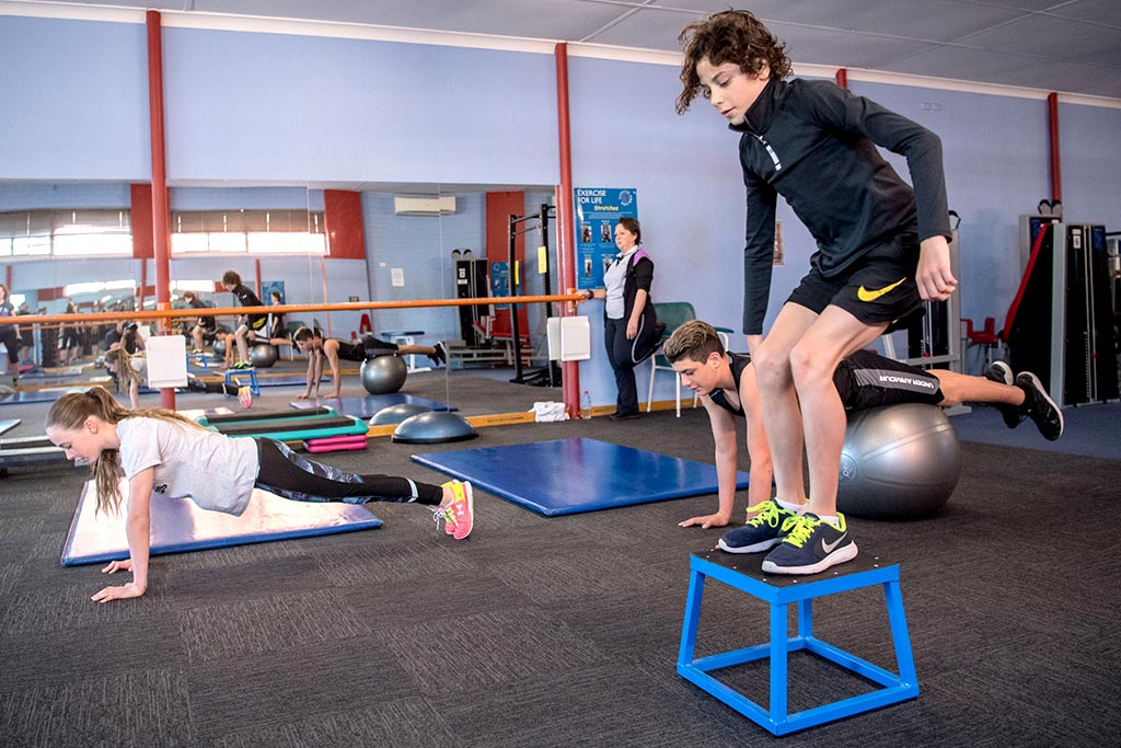 A client working through a supervised program for a long-term health condition at Exercise for Life.