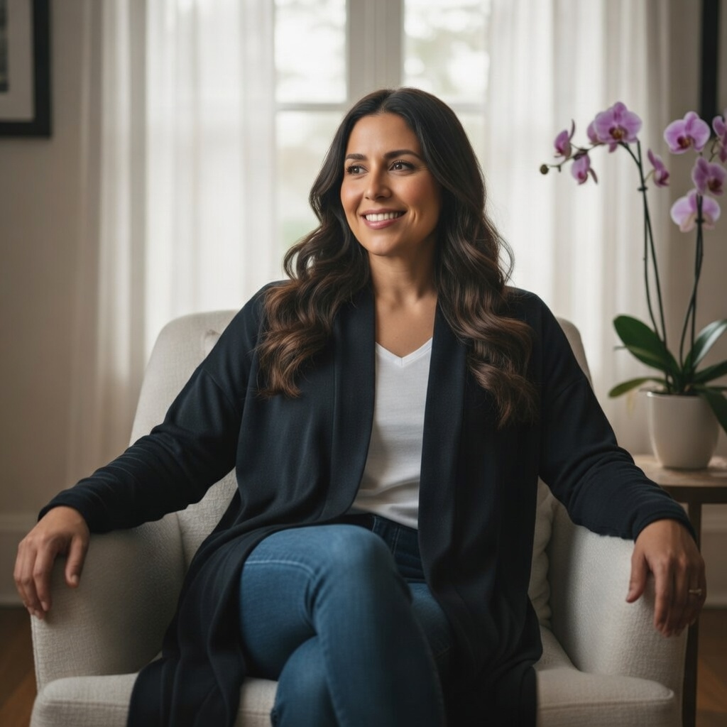 woman feeling hopeful and grounded after betrayal trauma therapy