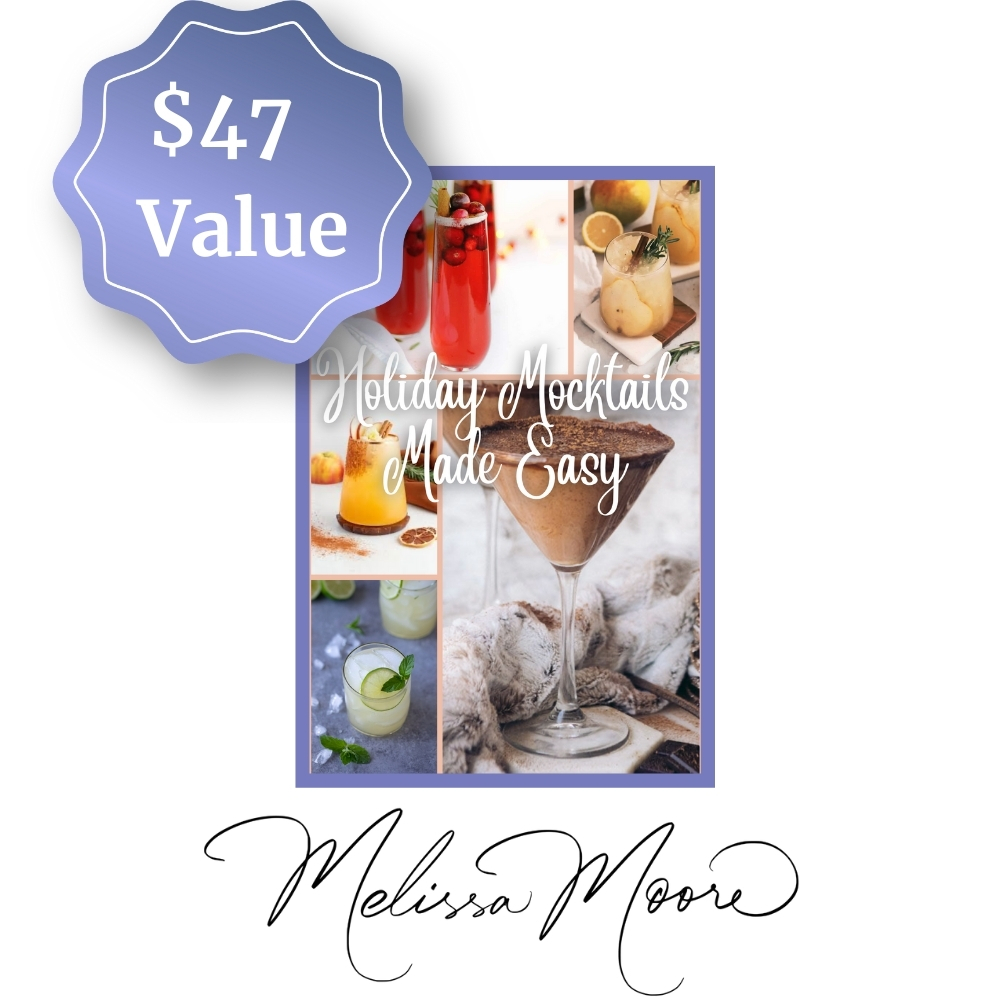 Holiday Head Games Bundle Holiday Mocktails Made Easy Image showcasing the mocktails recipes