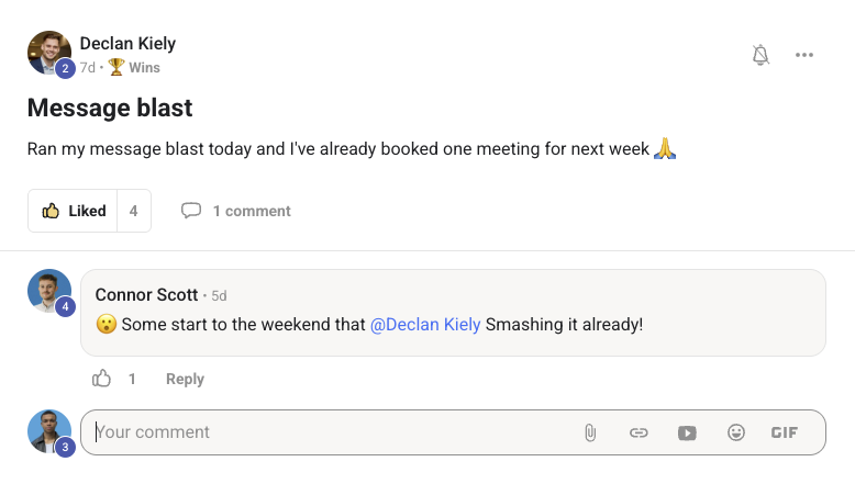 Client testimonial