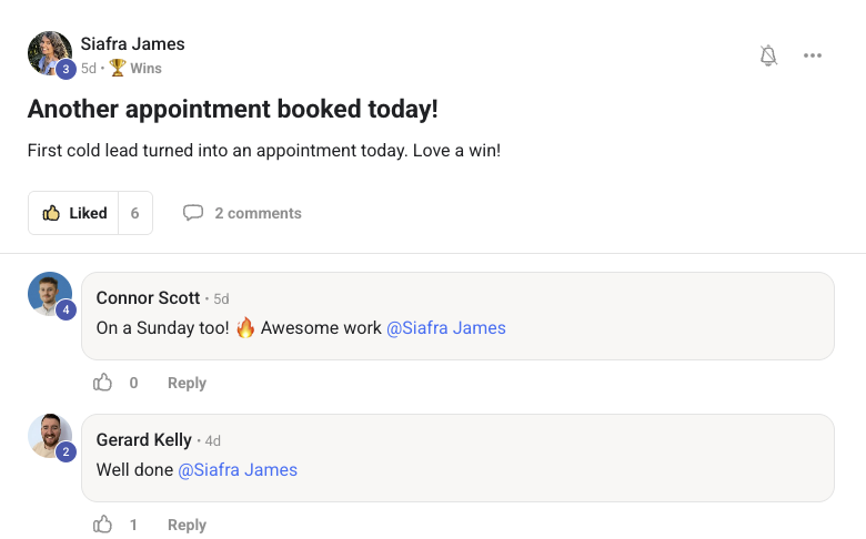 Client testimonial