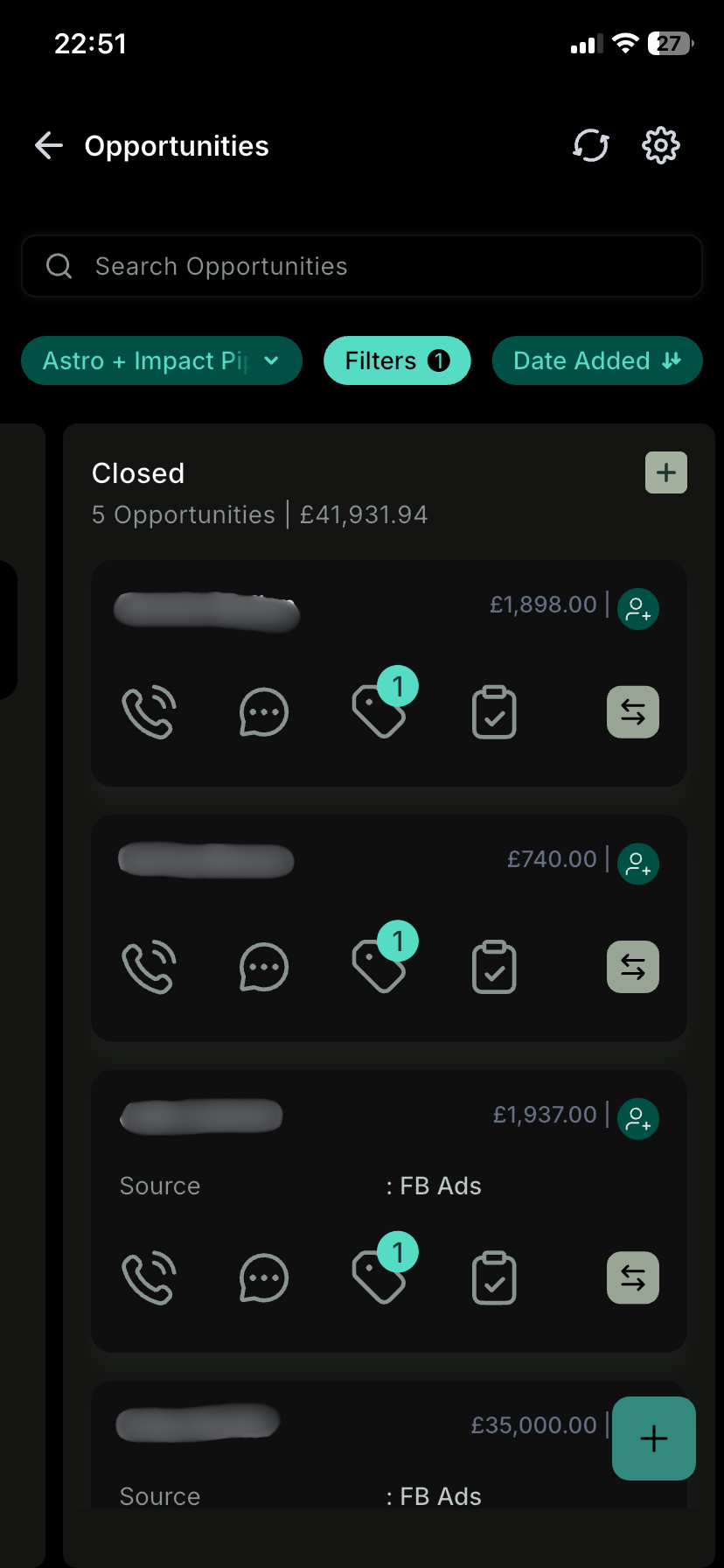 Impact Shutters £41k+ closed pipeline