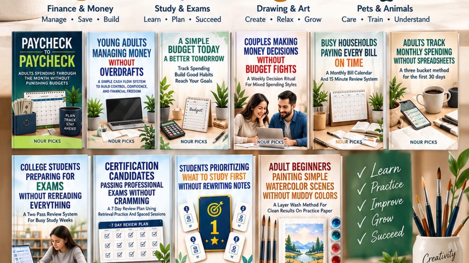 NourPicks Complete Life Skills eBook Collection