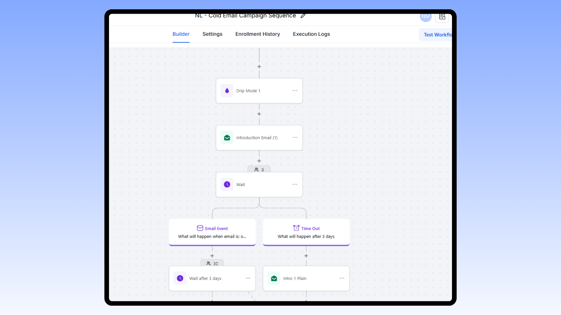 automation with visual workflow tool CRM