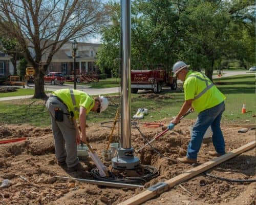 Greenwood Flagpole Installation