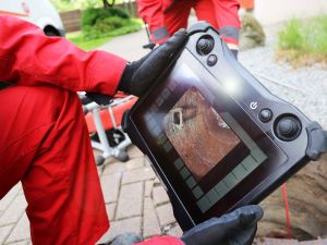 Camera inspection on drain lines in Sedalia, Missouri