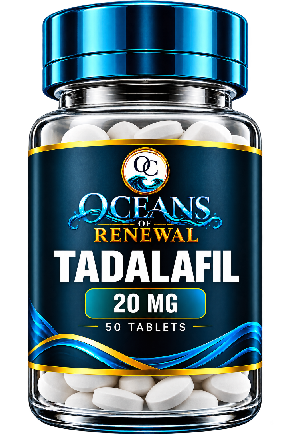 Tadalafil 20mg — 50 tablets — Mahi-Mahi