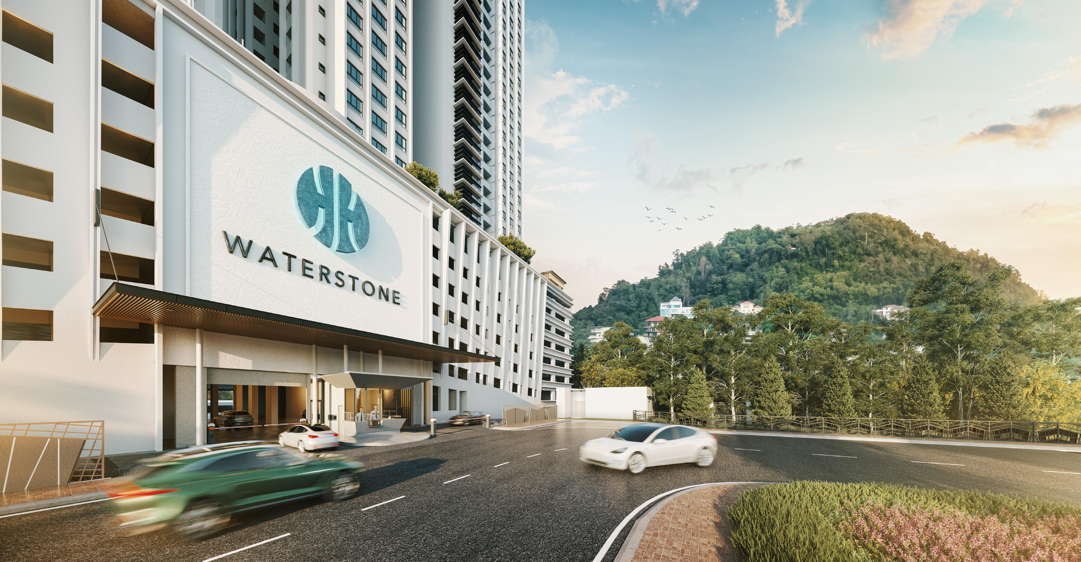 Waterstone arrival entrance artist impression
