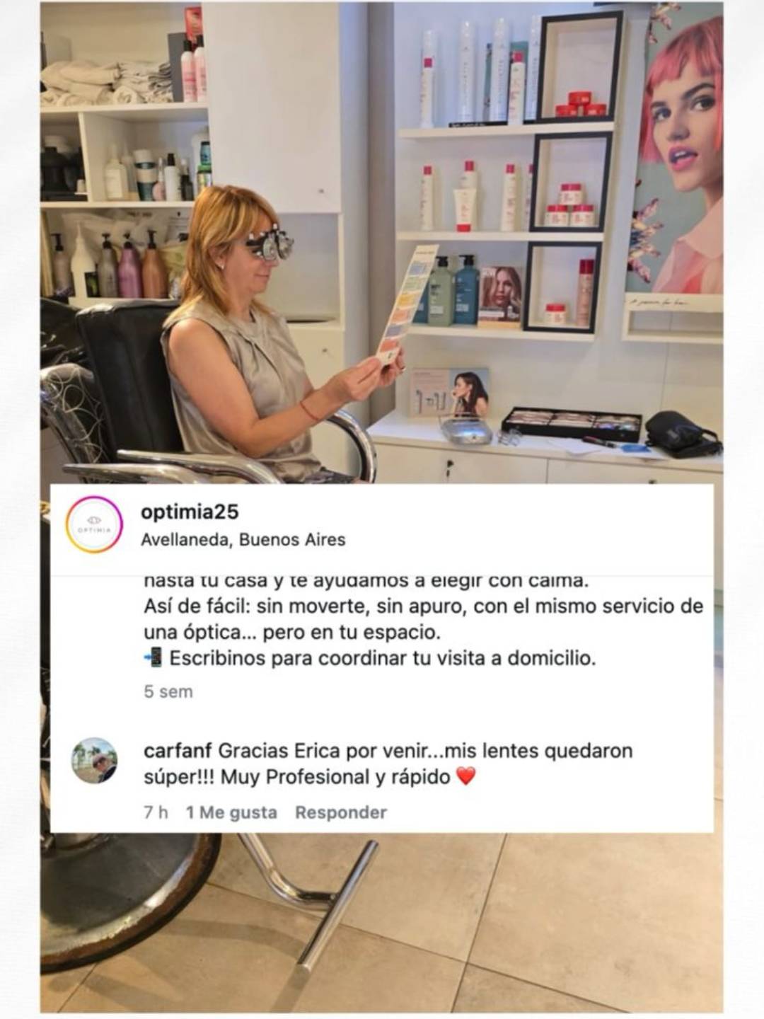 Testimonio real de clienta Optimia 6