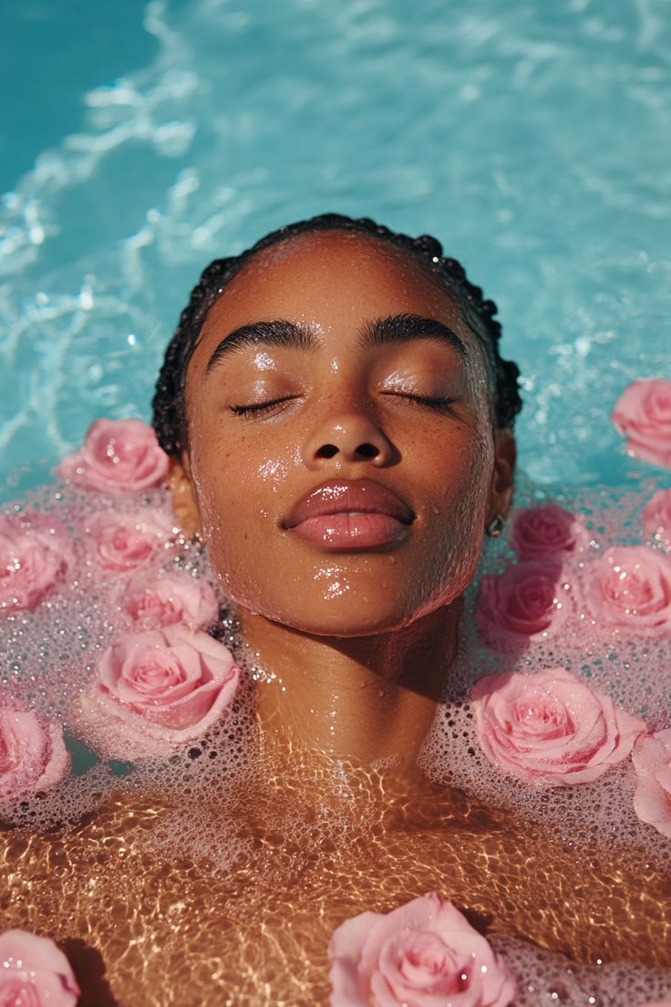 Refreshed, glowing skin in soft natural light