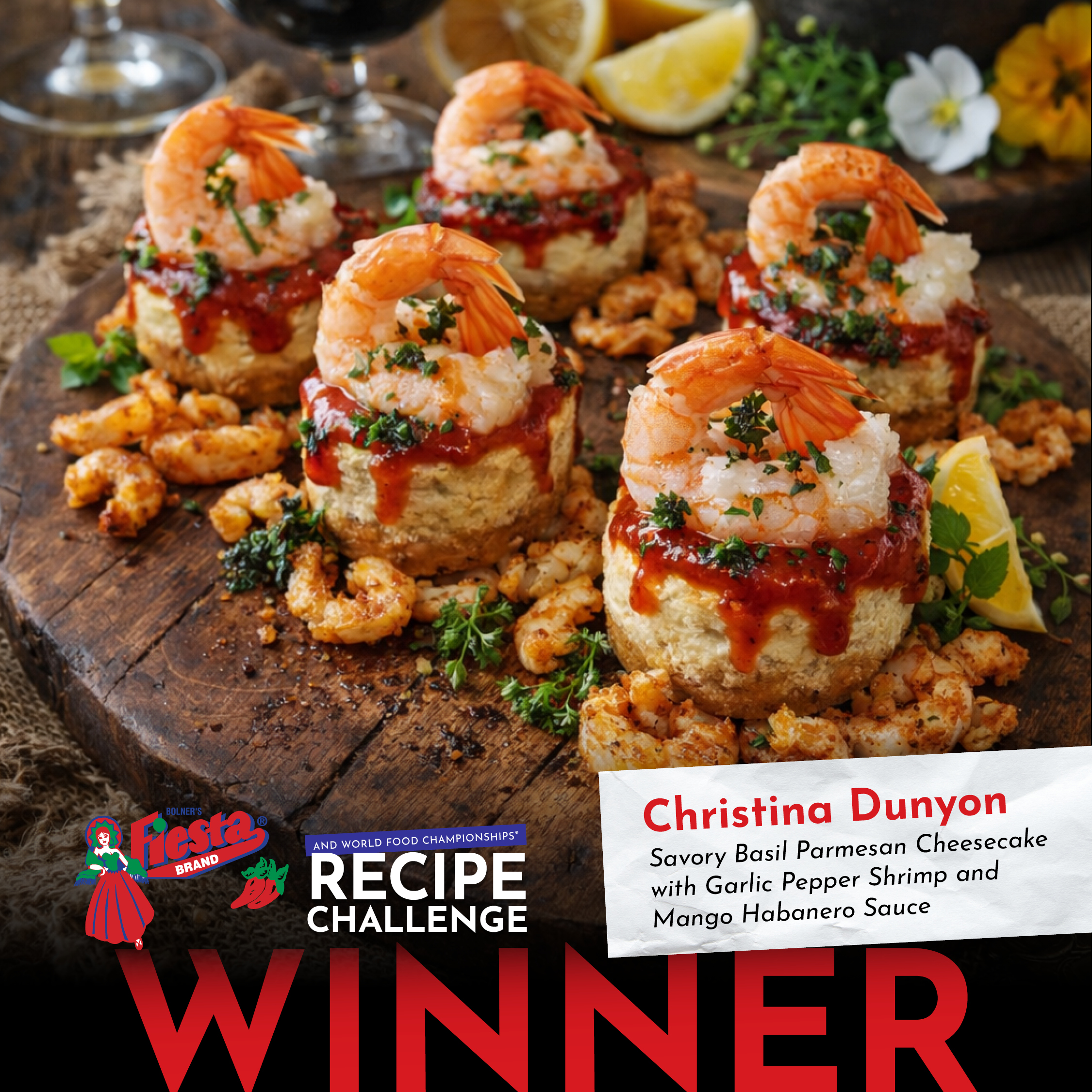 Christina Dunyon winning dish
