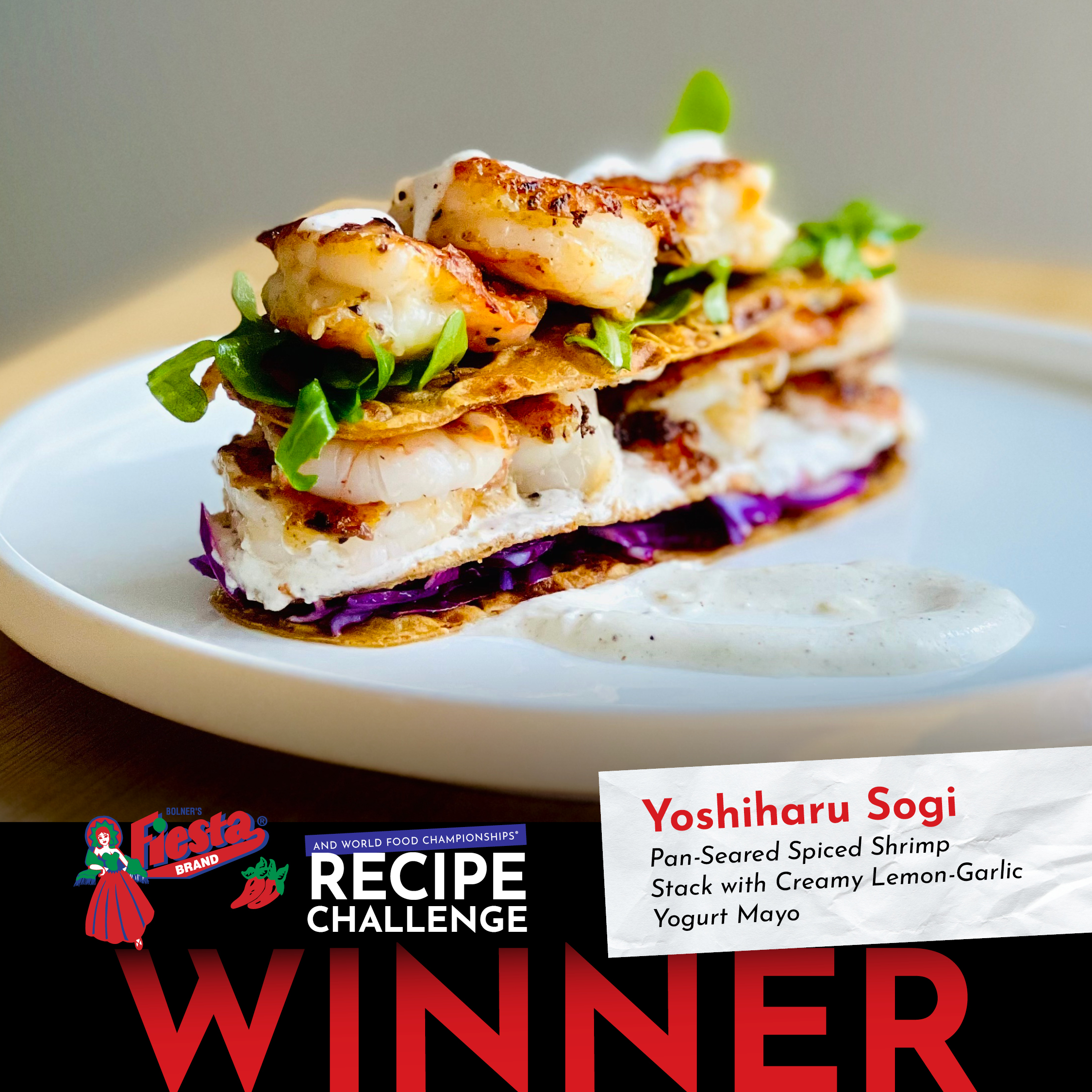 Yoshiharu Sogi winning dish