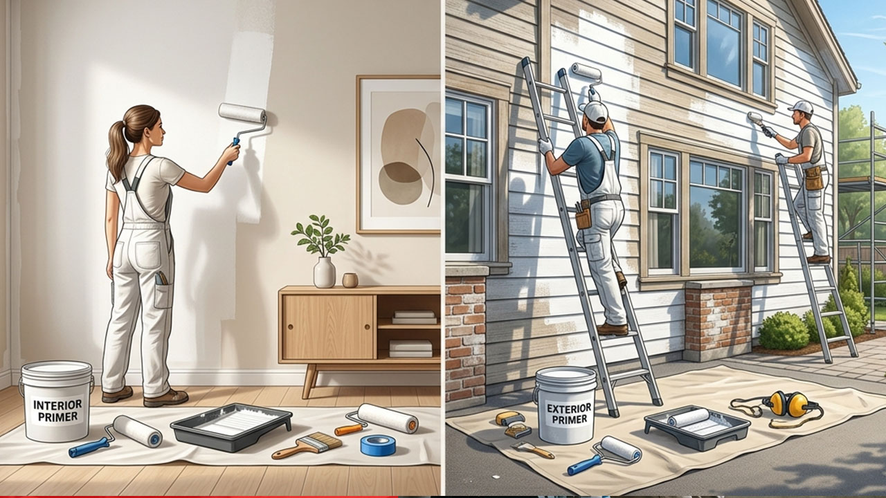 Interior vs. Exterior Primers