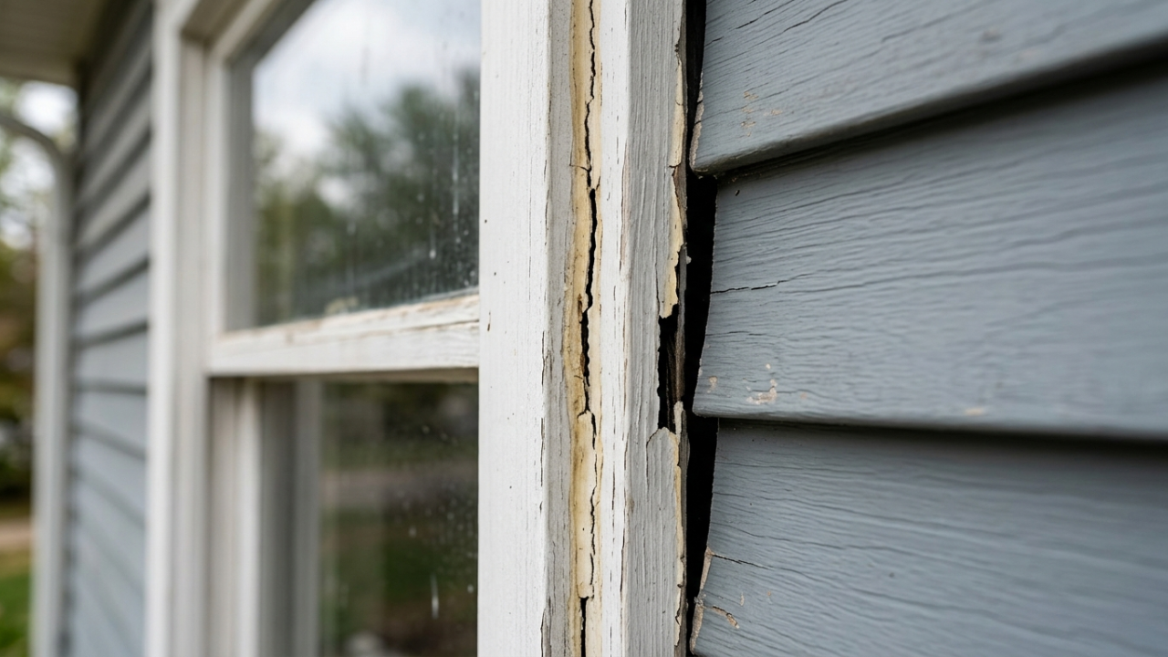 Sign #3: You're Seeing Cracks, Gaps, or Missing Caulk Around Windows and Trim