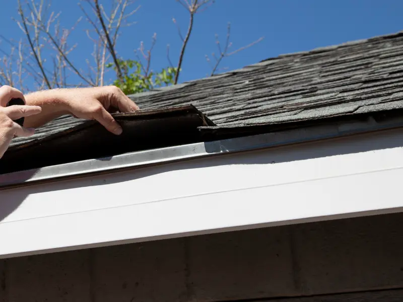 Halcomb inspector evaluating tile roof condition on a Phoenix AZ home