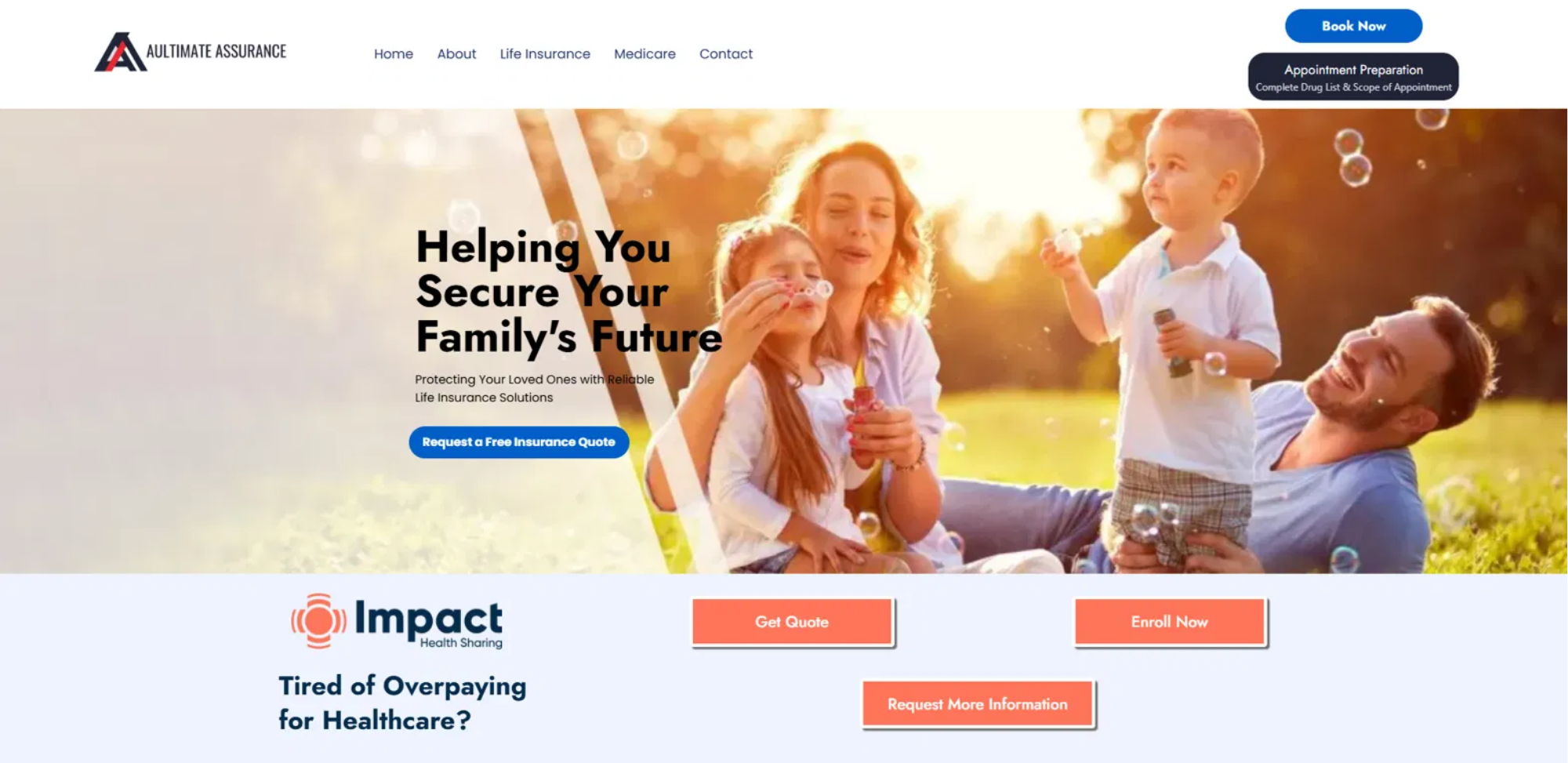 Aultimate Assurance website