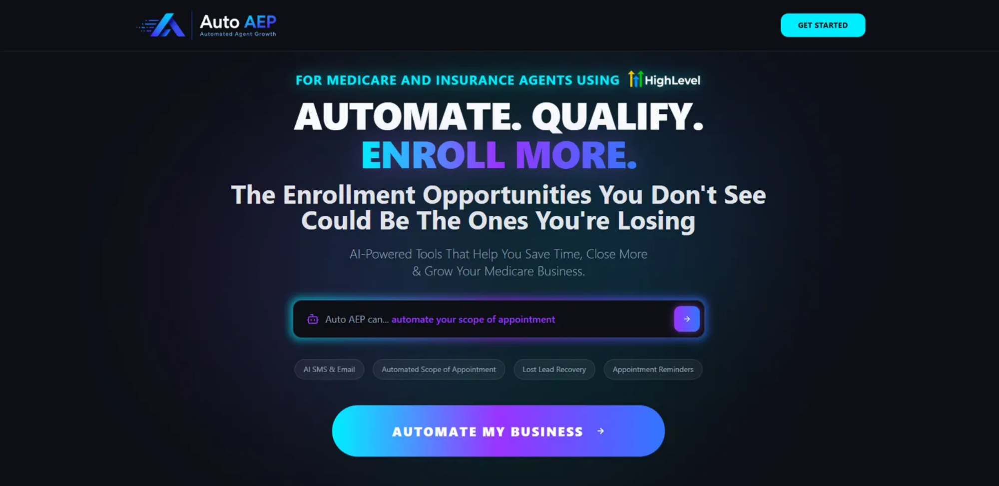 Auto AEP website