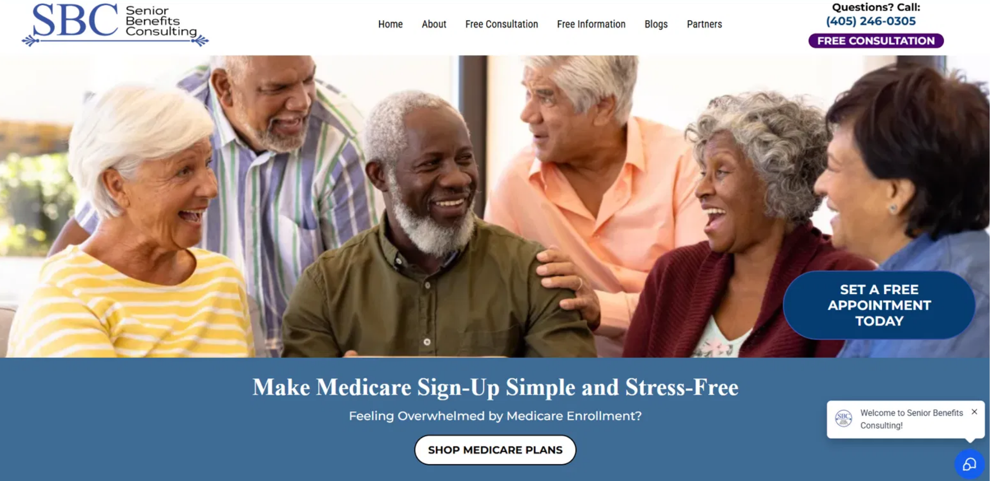 Senior Benefits Consulting website