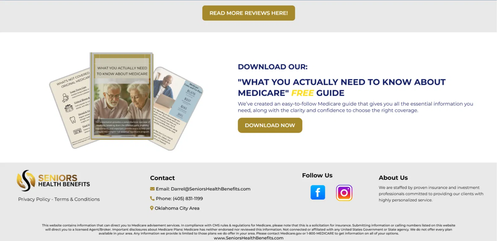 Seniors Health Benefits website