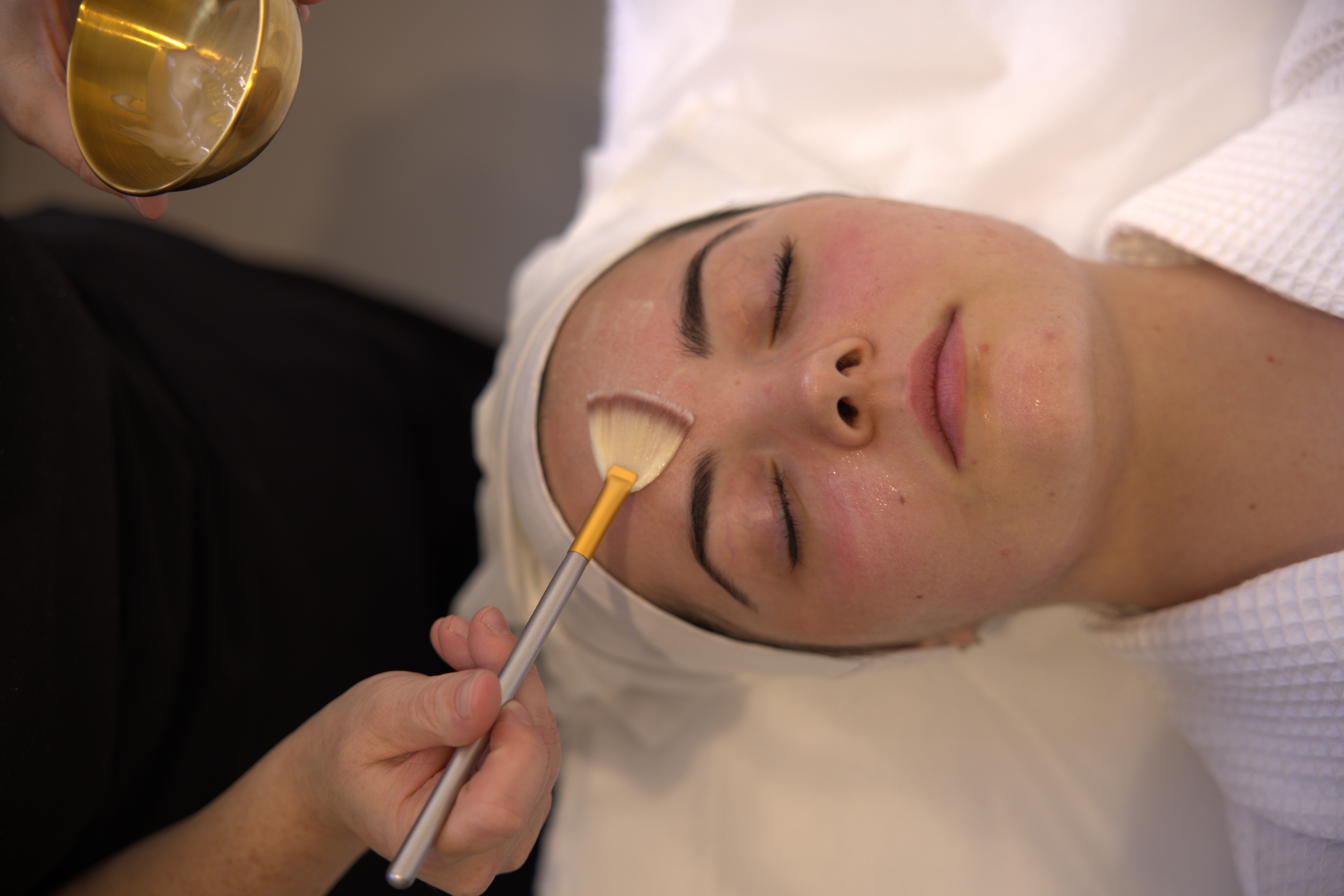 Professional skin peel treatment preparation