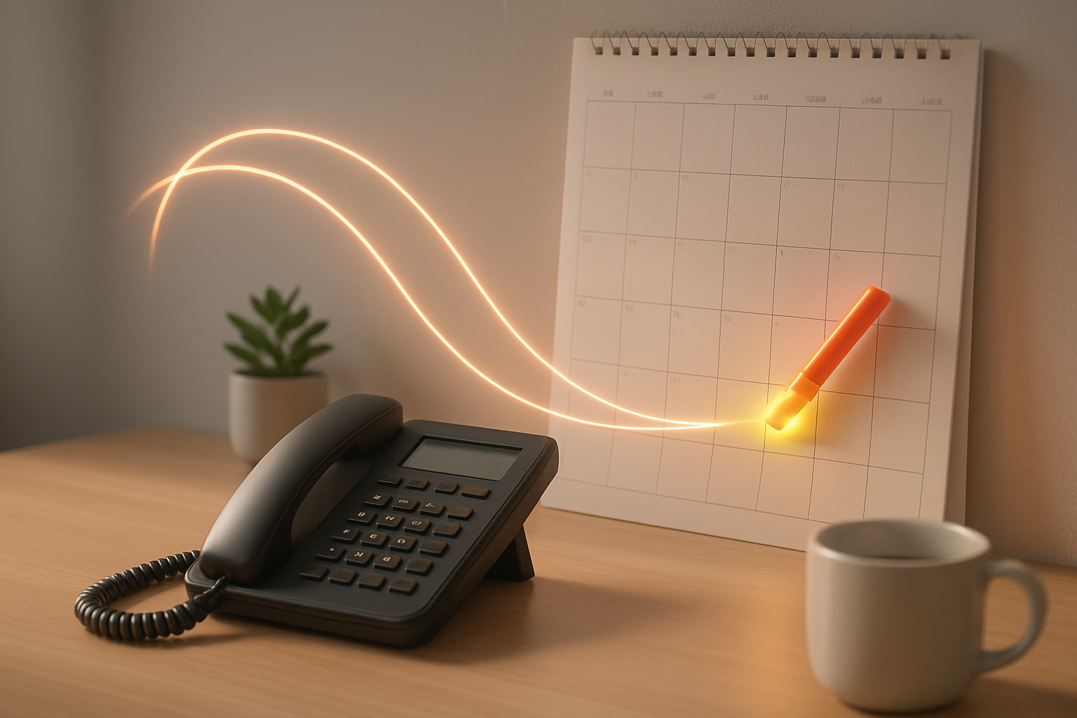AI receptionist for small business booking a caller into an open appointment slot on a calendar